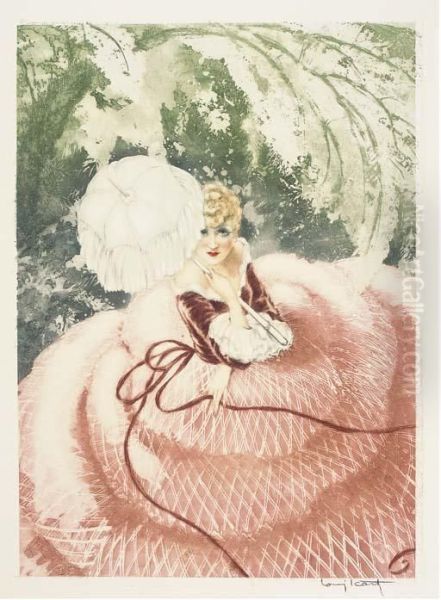 Falbalas Oil Painting by Louis Icart