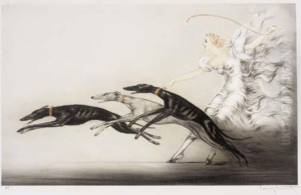 'vitesse' (speed Ii) by Louis Icart