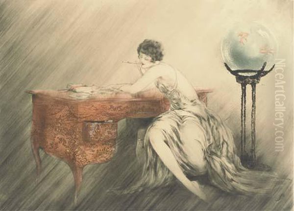 Dans Les Passes by Louis Icart