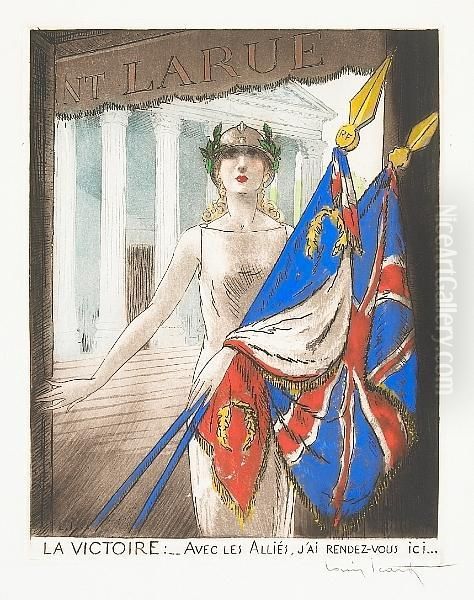 Victory Oil Painting by Louis Icart