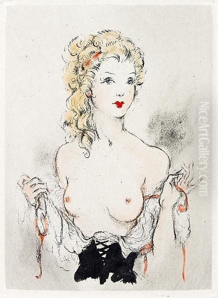 Felicia Ou Mes Fredaines Oil Painting by Louis Icart