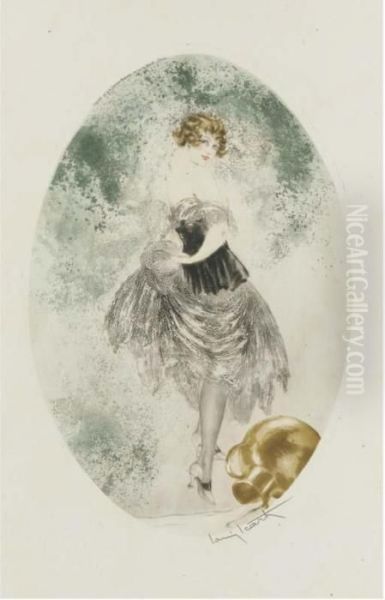 Spilled Jug Of Milk by Louis Icart