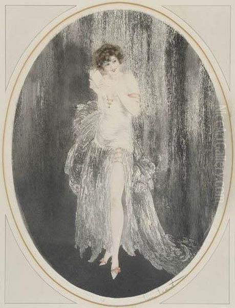 Petit Livre Oil Painting by Louis Icart