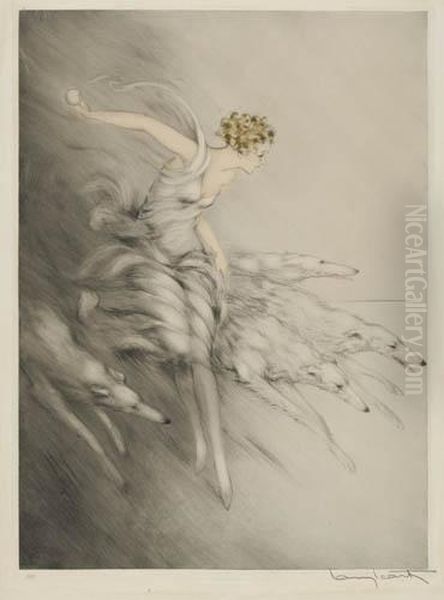 Zest Oil Painting by Louis Icart