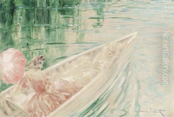 Au Fil De L'eau Oil Painting by Louis Icart