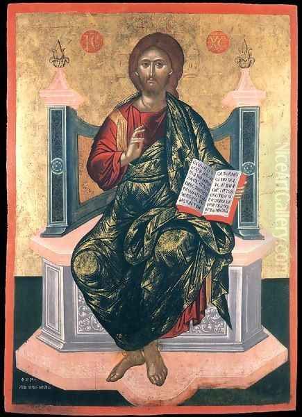 Christ Pantocrator by Ilias Moskos