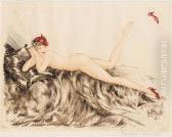 Hoopla (hci 440) Oil Painting by Louis Icart