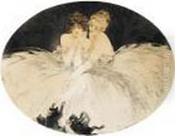 Frolicking (hci 117) Oil Painting by Louis Icart