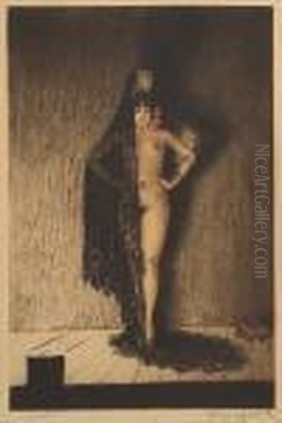 Conchita Oil Painting by Louis Icart