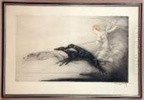 Speed (h./c./i. 311) Oil Painting by Louis Icart