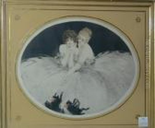 Frolicking (h./c./i. 117) Oil Painting by Louis Icart