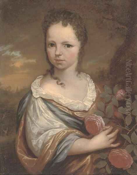 Portrait of a girl Oil Painting by Carel de Moor