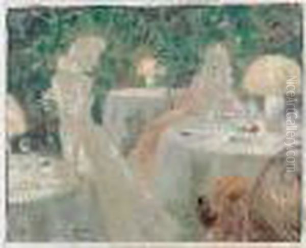 Diner Au Bois Oil Painting by Louis Icart