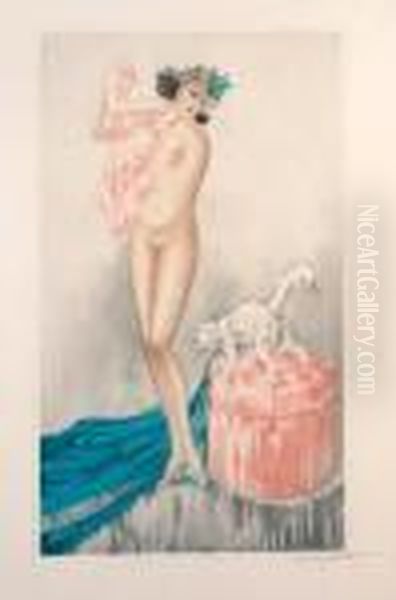 Pink Slip by Louis Icart