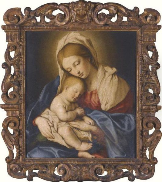 The Madonna And Child Oil Painting by Giovanni Battista Salvi