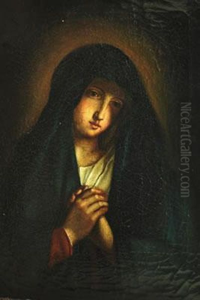 Madonna In Preghiera Oil Painting by Giovanni Battista Salvi