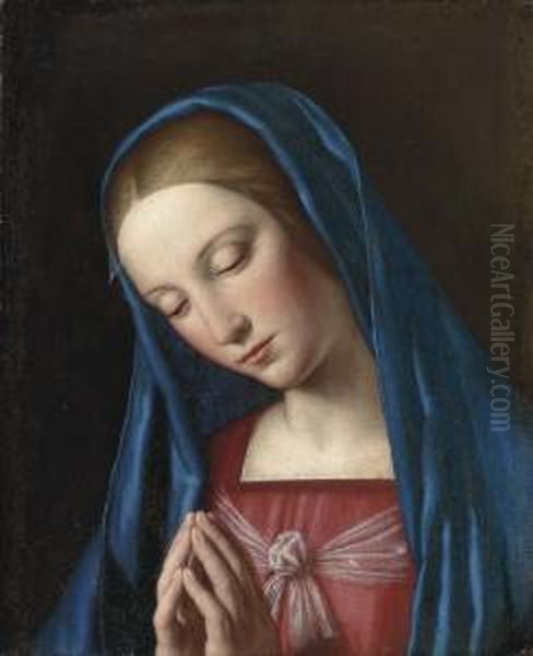 The Madonna In Prayer Oil Painting by Giovanni Battista Salvi