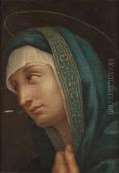 Madonna (fragment) Oil Painting by Giovanni Battista Salvi