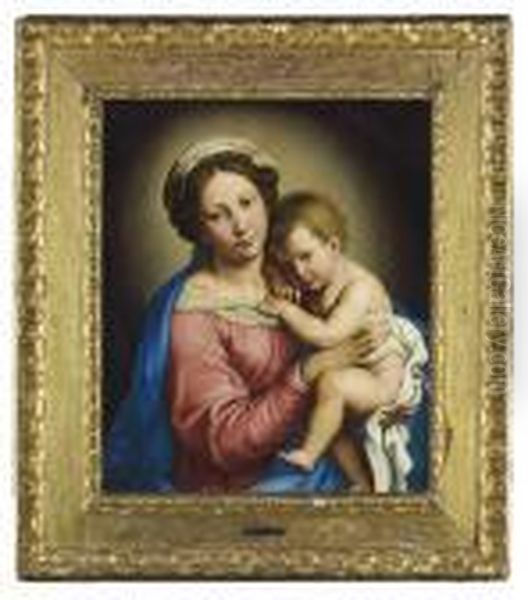 The Madonna And Child Oil Painting by Giovanni Battista Salvi