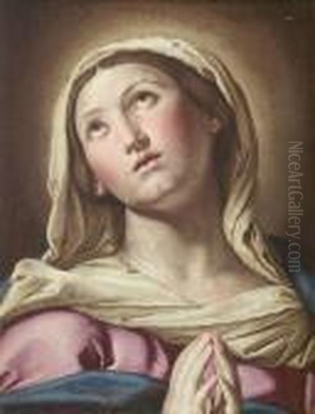 The Madonna In Prayer Oil Painting by Giovanni Battista Salvi