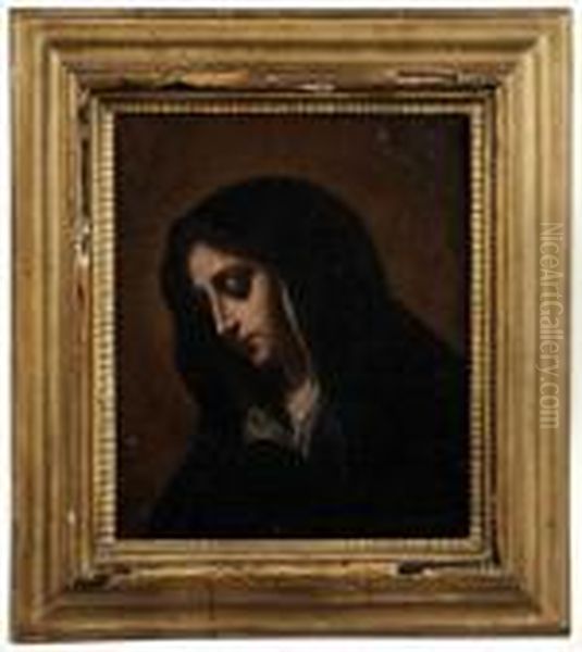 18th Century Orearlier, 
Madonna Oil Painting by Giovanni Battista Salvi