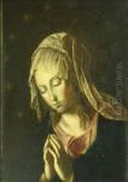 The Madonna At Prayer Oil Painting by Giovanni Battista Salvi