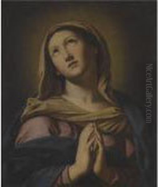 The Madonna At Prayer Oil Painting by Giovanni Battista Salvi