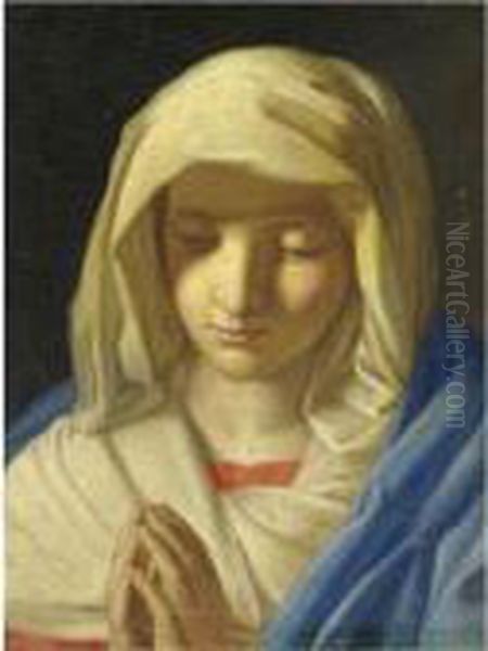 Madonna In Preghiera Oil Painting by Giovanni Battista Salvi