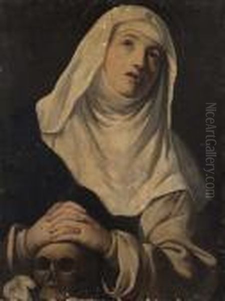 Santa Caterina Da Siena Oil Painting by Giovanni Battista Salvi