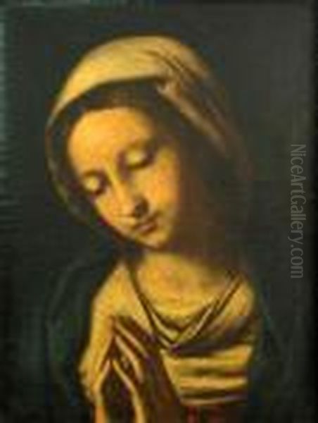 The Madonna At Prayer Oil Painting by Giovanni Battista Salvi