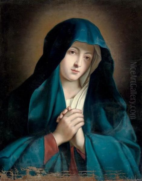 The Madonna At Prayer Oil Painting by Giovanni Battista Salvi