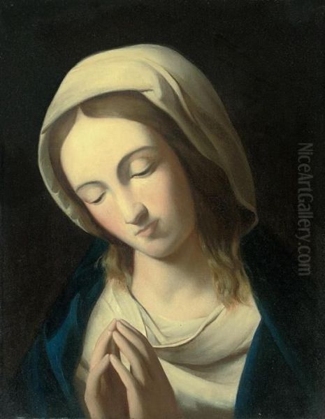 The Madonna At Prayer Oil Painting by Giovanni Battista Salvi