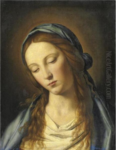 Madonna Oil Painting by Giovanni Battista Salvi