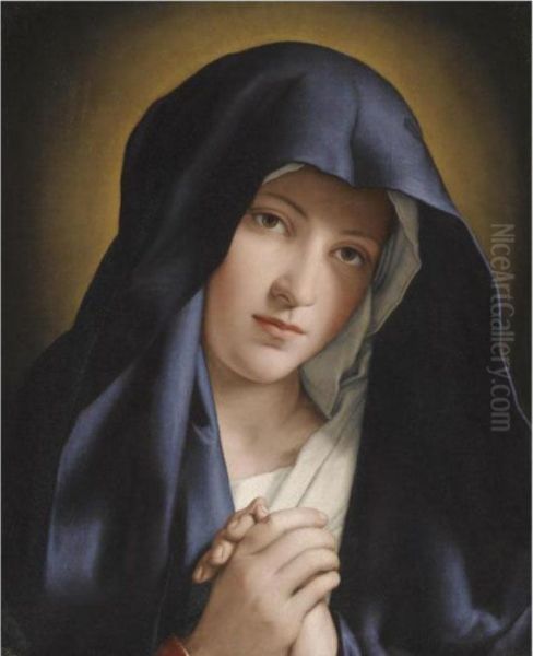 The Madonna At Prayer Oil Painting by Giovanni Battista Salvi