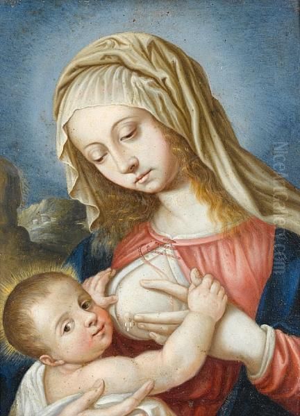 The Virgin And Child Oil Painting by Giovanni Battista Salvi