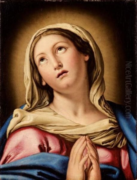 Madonna Orante Oil Painting by Giovanni Battista Salvi