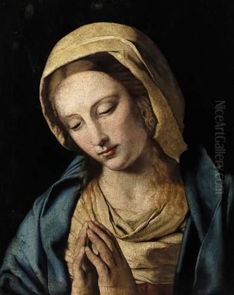 Vierge En Priere Oil Painting by Giovanni Battista Salvi