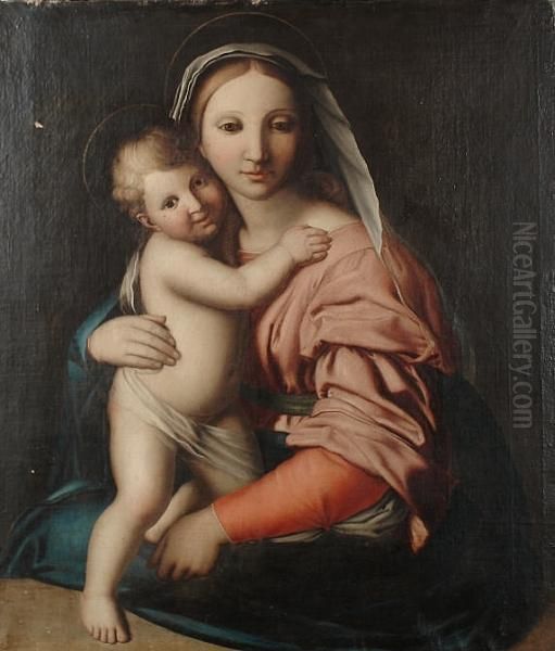 The Madonna And Child Oil Painting by Giovanni Battista Salvi