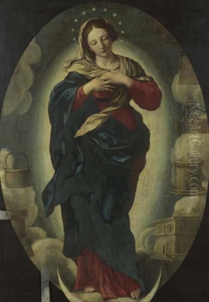 Maria Immaculata. Oil Painting by Giovanni Battista Salvi