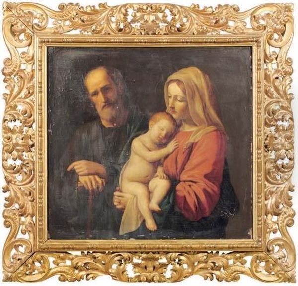 The Holy Family Oil Painting by Giovanni Battista Salvi