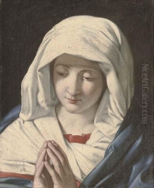 The Virgin At Prayer Oil Painting by Giovanni Battista Salvi