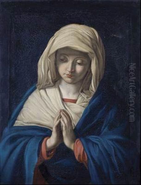 Virgen Orante Oil Painting by Giovanni Battista Salvi