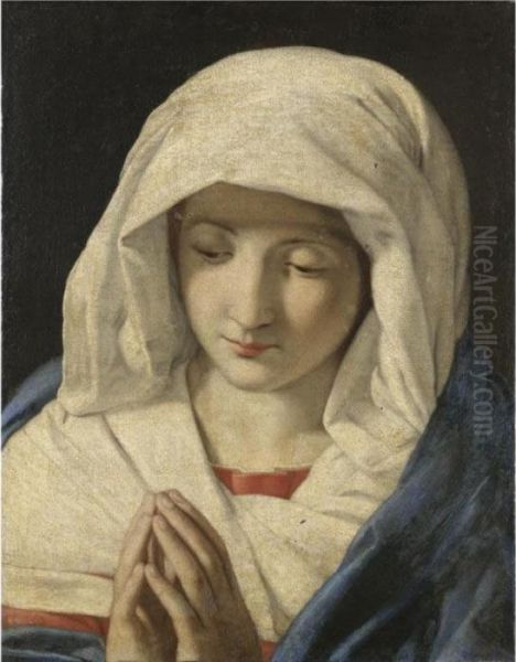 Madonna Oil Painting by Giovanni Battista Salvi