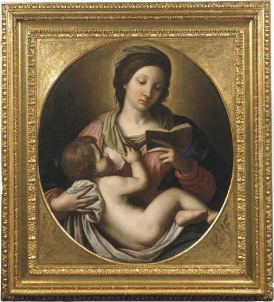 Madonna Dellatte Oil Painting by Giovanni Battista Salvi