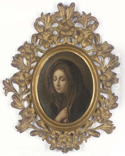 The Virgin At Prayer Oil Painting by Giovanni Battista Salvi