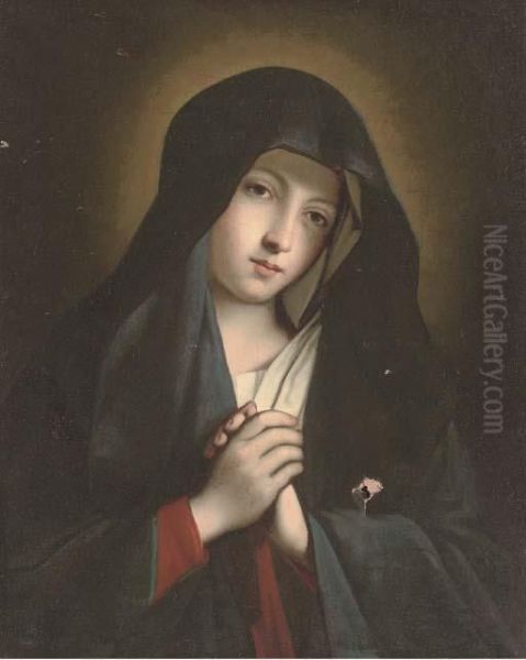 The Virgin In Prayer Oil Painting by Giovanni Battista Salvi