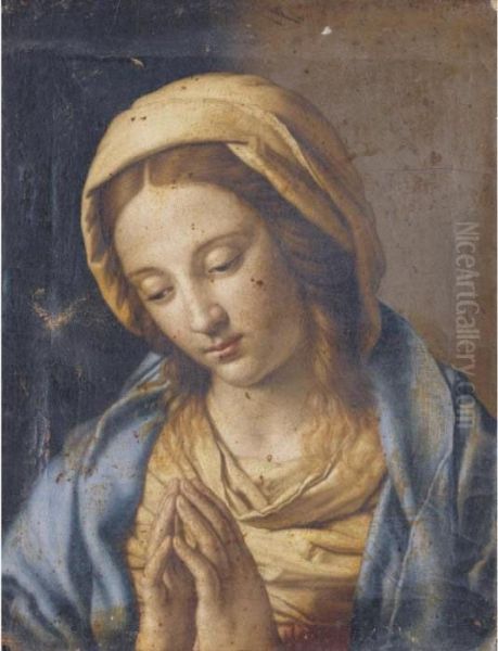 The Madonna At Prayer Oil Painting by Giovanni Battista Salvi