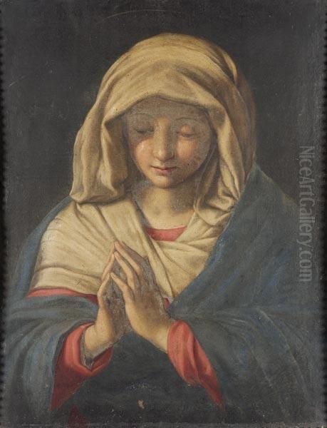 Vergine In Preghiera Oil Painting by Giovanni Battista Salvi