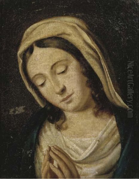 The Madonna At Prayer Oil Painting by Giovanni Battista Salvi