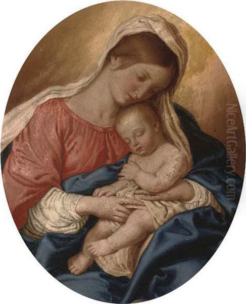 The Madonna And Child Oil Painting by Giovanni Battista Salvi